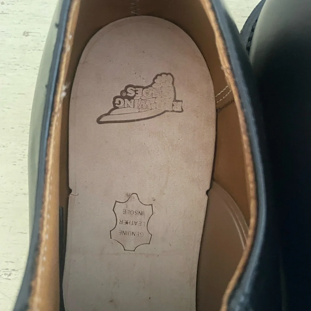 Red Wing® Postman‎ Oxfords (Derbys) in Black Chaparral Size 10 M $310 NH009